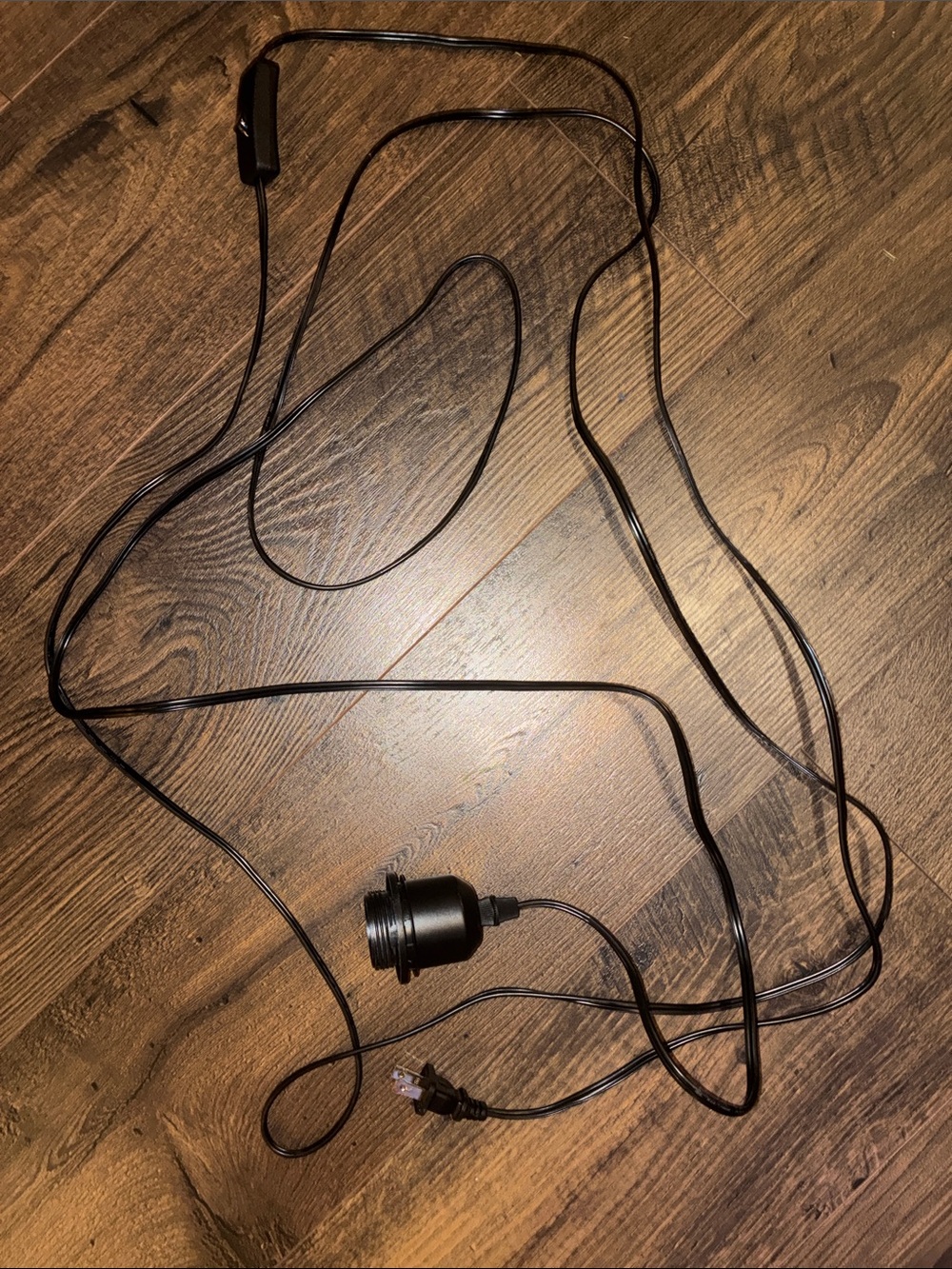 String light one bulb cord